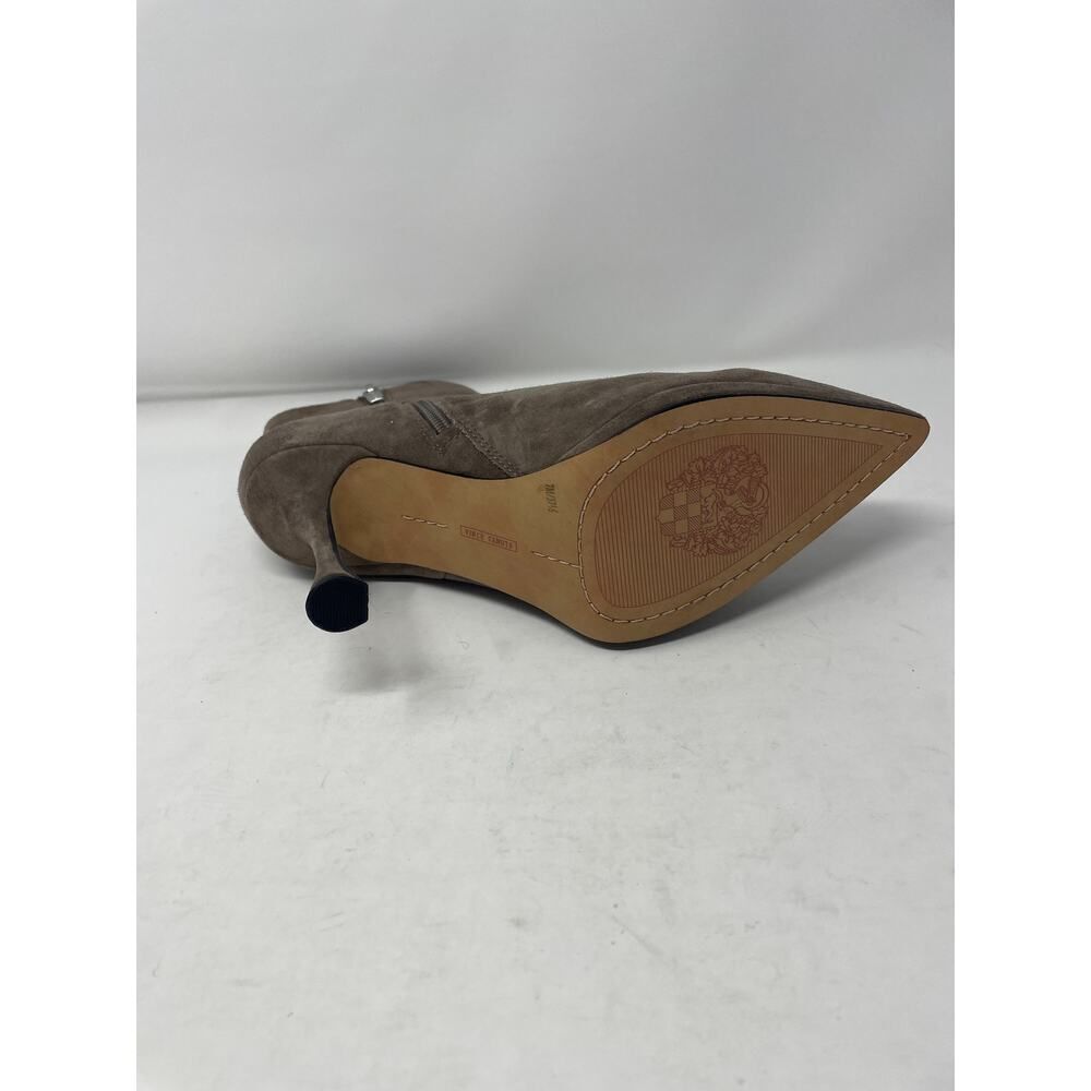 Vince Camuto Pitonnda Dress Boots 7.5 Womens Leather Suede Pointed Toe Sable Chi - Picture 7 of 12